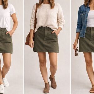 Lee Women's Khaki Mini Skirt